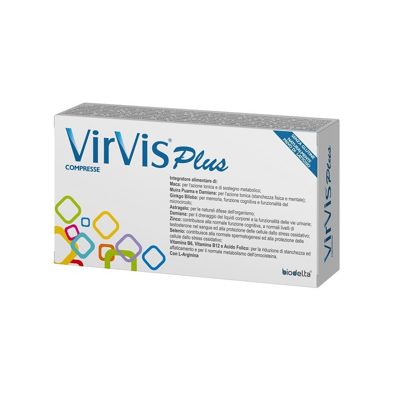 Biodelta Virvis Plus 30 Compresse - Integratori per concentrazione e memoria - 943358489 - Biodelta - € 30,35