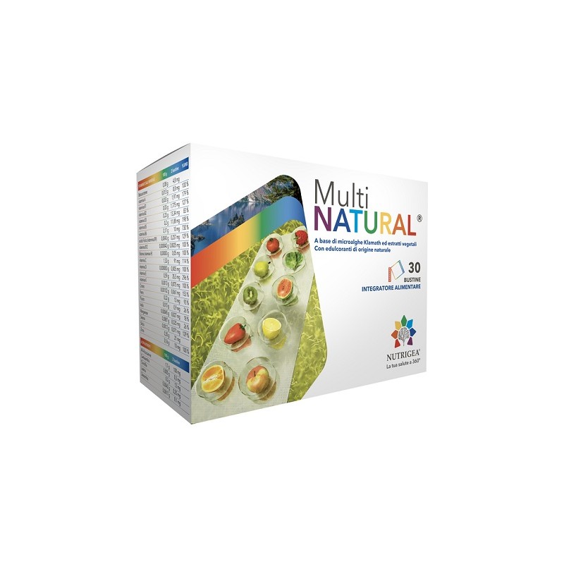Nutrigea Multinatural 30 Bustine - Vitamine e sali minerali - 985722610 - Nutrigea - € 30,97