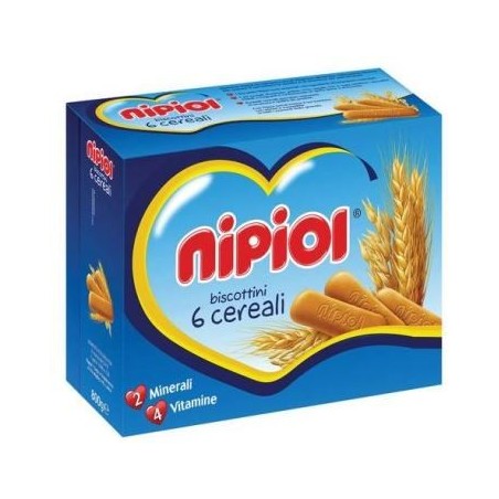 Nipiol Biscottini 6 Cereali 800 G - Biscotti e merende per bambini - 913933863 - Nipiol - € 6,15