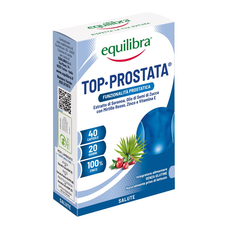 Equilibra Top Prostata 40 Capsule - Integratori per prostata - 910071479 - Equilibra - € 9,85