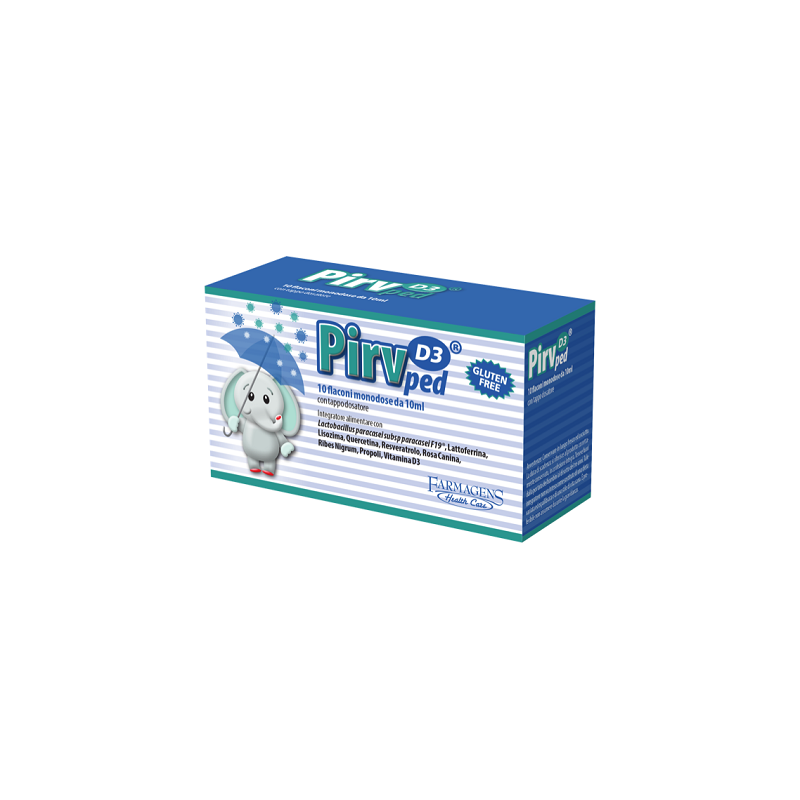 Farmagens Health Care Pirv D3 Ped 10 Flaconi Monodose - Integratori per difese immunitarie - 984145502 - Farmagens Health Car...