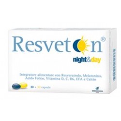 Amp Biotec Resveton Night & Day 60 Capsule - Integratori per ciclo mestruale e menopausa - 905019978 - Amp Biotec - € 24,75