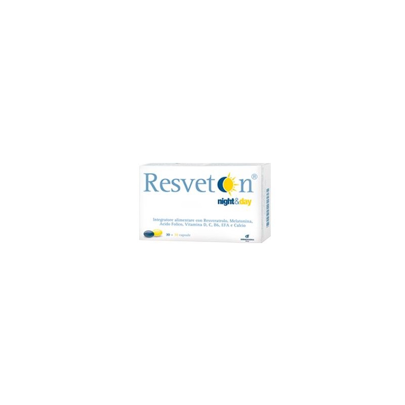 Amp Biotec Resveton Night & Day 60 Capsule - Integratori per ciclo mestruale e menopausa - 905019978 - Amp Biotec - € 24,72