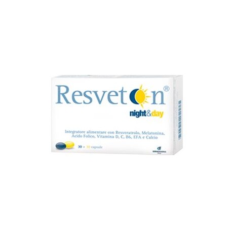 Amp Biotec Resveton Night & Day 60 Capsule - Integratori per ciclo mestruale e menopausa - 905019978 - Amp Biotec - € 24,72