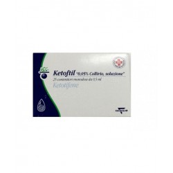 Ketoftil Collirio Per Congiuntiviti Allergiche 25 Contenitori monodose - Gocce oculari - 029278025 - Ketoftil