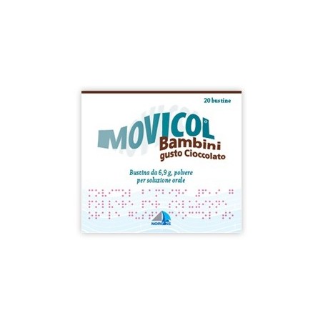 Movicol Bambini Polvere Per Soluzione Orale Gusto Cioccolato 20 Bustine - Farmaci per stitichezza e lassativi - 029851084 - M...