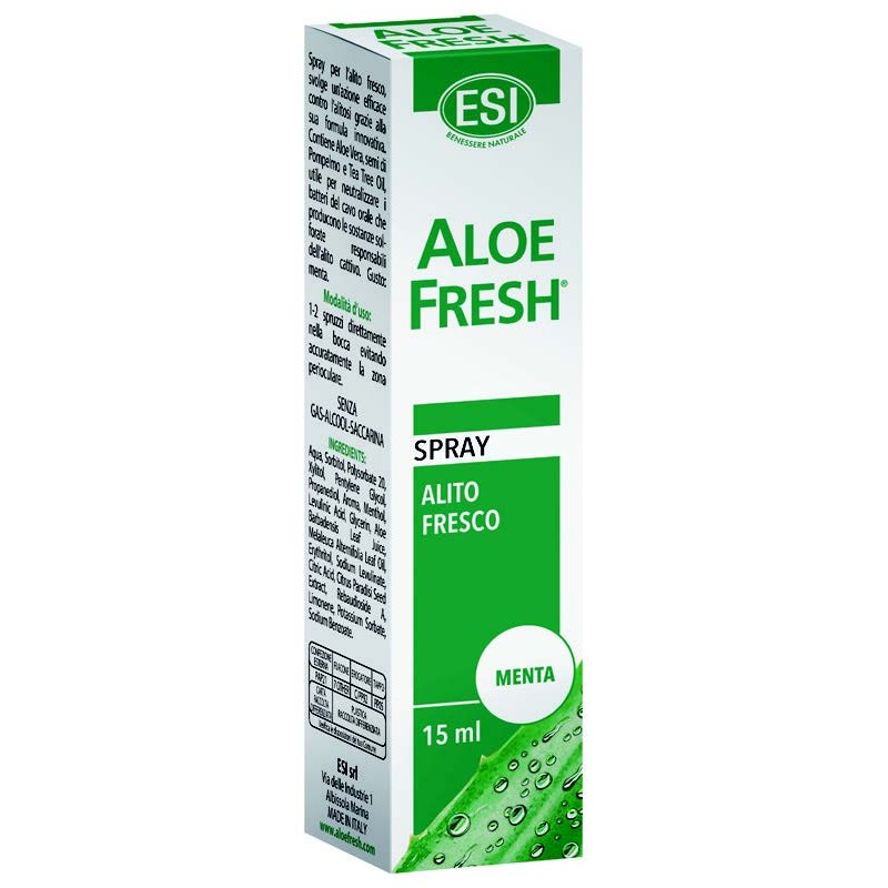 Esi Aloe Fresh Spray Alito Menta Forte 15 Ml - Igiene orale - 982460925 - Esi - € 4,21