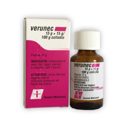 Verunec Per Verruche 15 G + 15 G/100 G Collodio 10 Ml - Farmaci per micosi e verruche - 034603011 - Savoma Medicinali - € 9,72