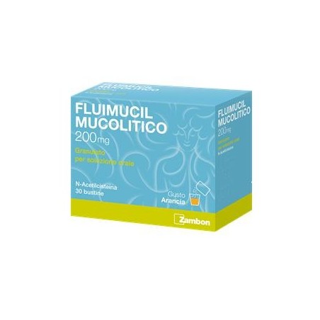 Fluimucil Mucolitico 200mg Granulato 30 Bustine - Raffreddore e influenza - 034936031 - Fluimucil - € 8,99