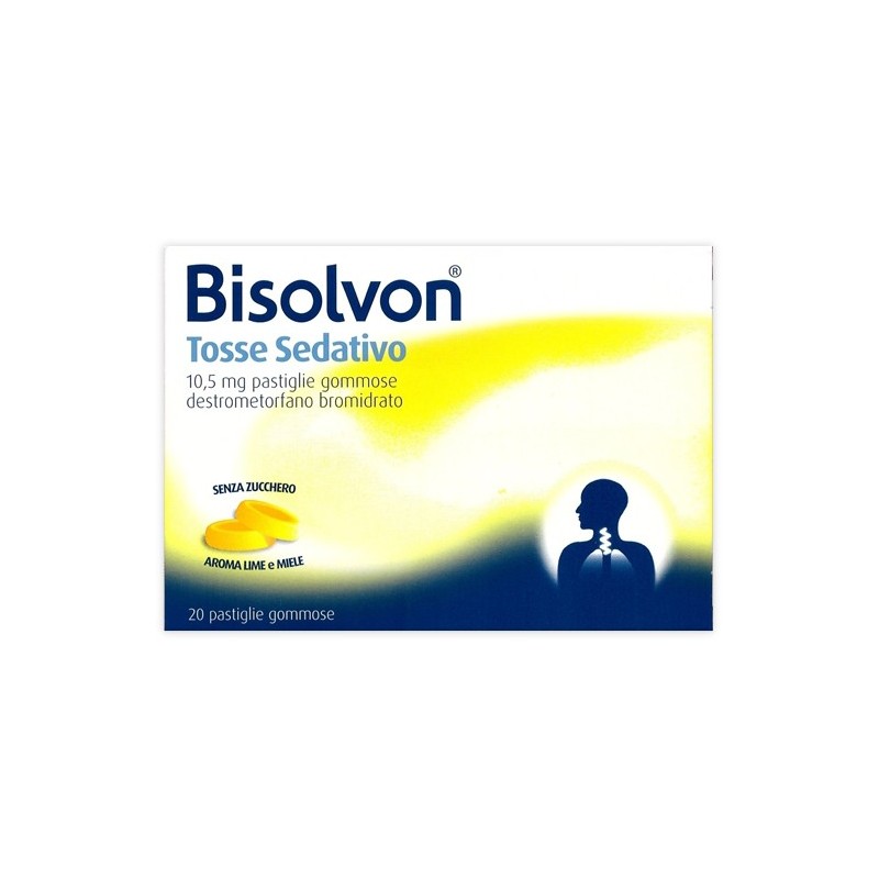 Bisolvon 10,5 Mg Sedativo Tosse 20 Pastiglie Gommose - Farmaci per tosse secca e grassa - 038593024 - Bisolvon - € 9,14