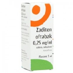 Laboratoires Thea Zaditen Oftabak 0,25 Mg/ml Collirio, Soluzione - Allergia - 040504019 - Laboratoires Thea