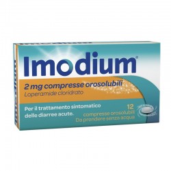 Imodium Trattamento Diarree Acute 12 Compresse Orosolubili - Farmaci per diarrea - 047448028 - Imodium - € 12,85