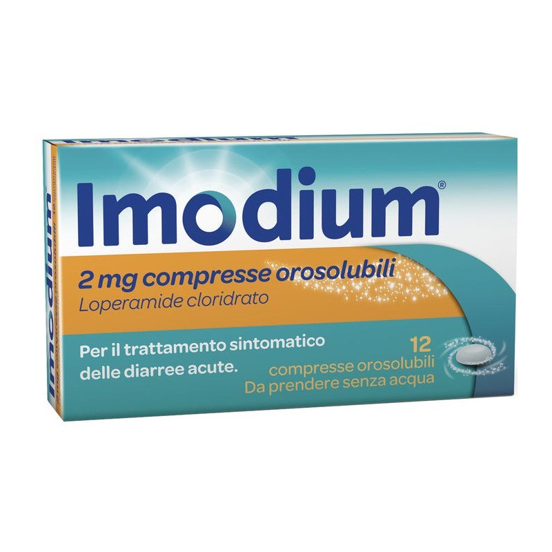 Imodium Trattamento Diarree Acute 12 Compresse Orosolubili - Farmaci per diarrea - 047448028 - Imodium - € 15,75