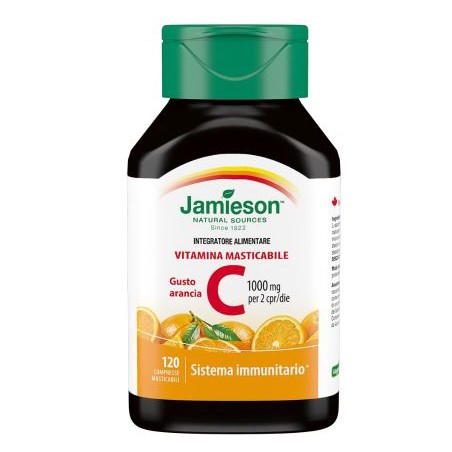 Biovita Jamieson Vitamina C 1000 Masticabile Arancia 120 Compresse - Vitamine e sali minerali - 979946783 - Biovita - € 23,27
