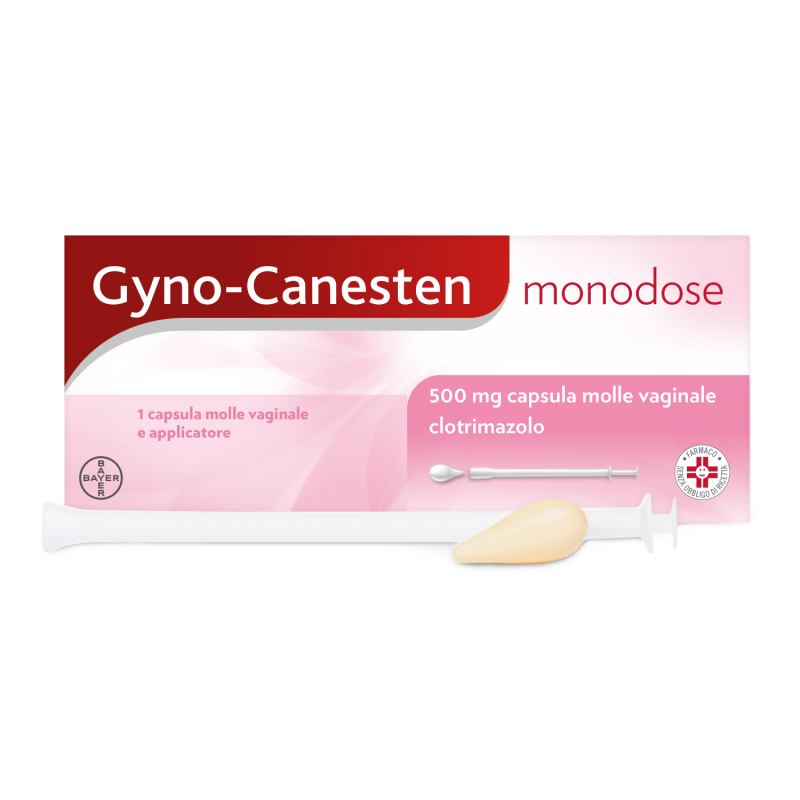 Gyno Canesten Monodose 1 Capsula Molle Vaginale 500 Mg - Farmaci per micosi e verruche - 043850015 - Canesten - € 13,60