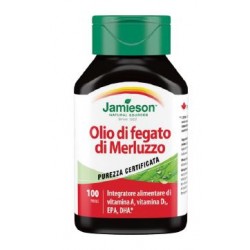 Biovita Jamieson Olio Di Fegato Di Merluzzo 100 Perle - Integratori per dolori e infiammazioni - 901867299 - Biovita - € 17,39