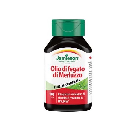 Biovita Jamieson Olio Di Fegato Di Merluzzo 100 Perle Biovita - 1 Biovita Jamieson Olio Di Fegato Di Merluzzo 100 Perle Biovita - 1