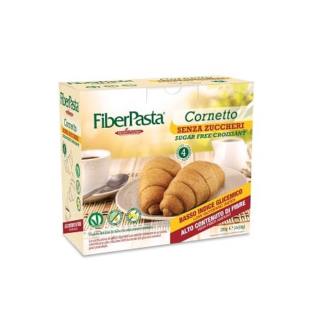 Fiberpasta Cornetto Senza Zuccheri 100% Vegetale 200 G - Rimedi vari - 986623155 - Fiberpasta - € 7,33