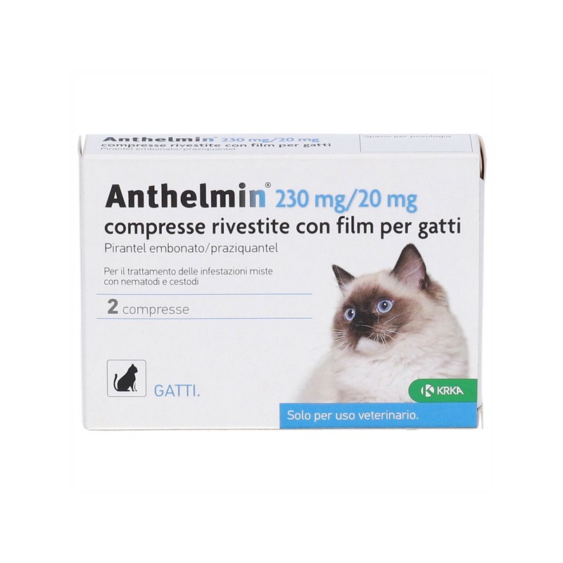 Anthelmin Trattamento di Infestazioni Miste per i Gatti 2 Compresse - Prodotti per gatti - 104971015 - Anthelmin - € 7,12