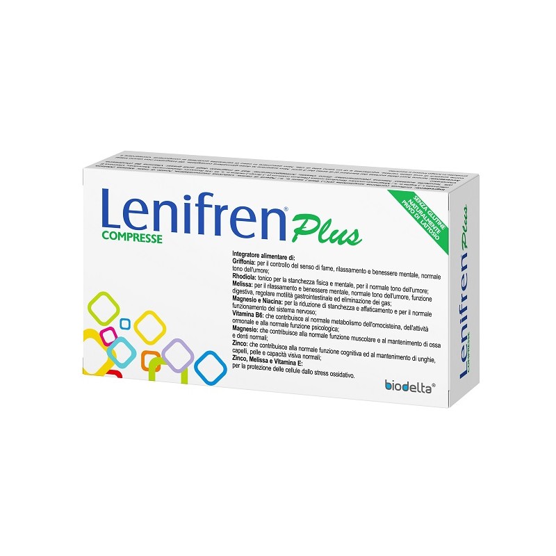 Biodelta Lenifren Plus 30 Compresse - Integratori per concentrazione e memoria - 943912749 - Biodelta - € 20,35