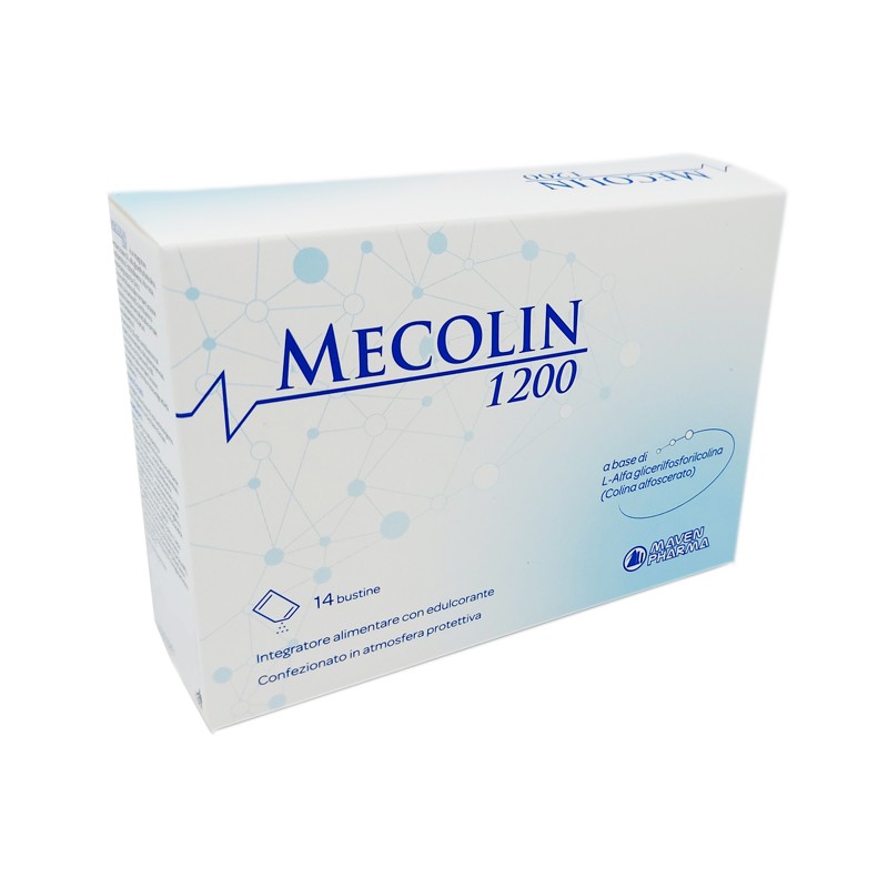 Mecolin 1200 Supporto Cognitivo 14 Bustine Antiossidante - Integratori per concentrazione e memoria - 984744882 - Maven Pharm...