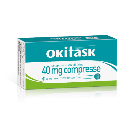 Okitask 40 Mg - 20 Compresse Rivestite Con Film - Farmaci per dolori muscolari e articolari - 042028047 - OKi - € 9,27