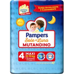 Fater Pampers Sole Luna Mutandina Maxi 15 Pezzi - Pannolini - 985035221 - Fater - € 4,68