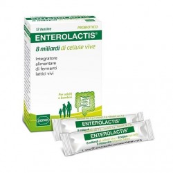 Enterolactis Orosolubile 8 Miliardi Di Cellule Vive 12 Bustine - Fermenti lattici - 981511292 - Enterolactis - € 6,99