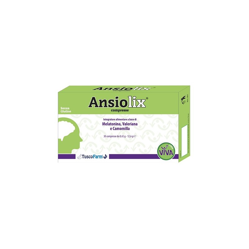Tuscofarm Unipersonale Ansiolix 30 Compresse - Integratori per umore, anti stress e sonno - 985826674 - Tuscofarm Unipersonal...