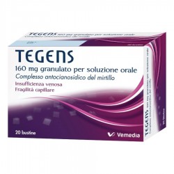 Tegens Insufficienza Venosa e Fragilità Capillare 20 Bustine - Farmaci per gambe pesanti e microcircolo - 023539075 - Vemedia...