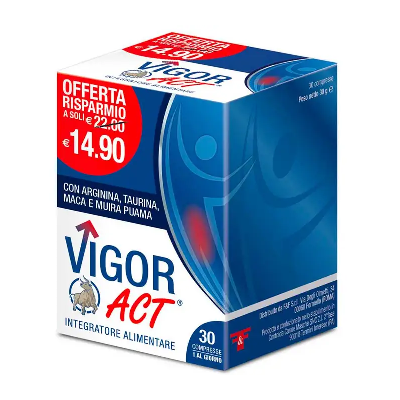 Vigor Act Integratore per il Tono del Vigore 30 Compresse - Integratori multivitaminici - 981647833 - Linea Act - € 10,85