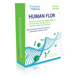 HumanFlor Fermenti Lattici Flora Intestinale 8 Bustine - Integratori di fermenti lattici - 935311769 - Crono Pharma S - € 15,84