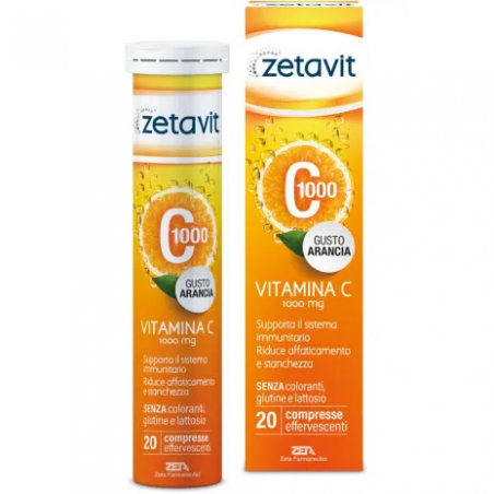 Zetavit C1000 Integratore di Vitamina C 20 Compresse Effervescenti - Integratori di vitamina C - 944203862 -  - € 5,31