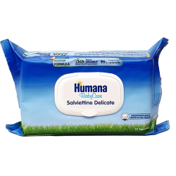 Humana Salviettine Delicate Babycare Idratanti Lenitive - 72 pezzi - Salviettine per bambini - 941870432 - Humana - € 2,00