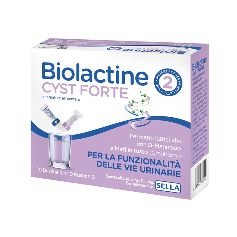 Sella Biolactine Cyst Forte 10 Bustine - Integratori per apparato uro-genitale e ginecologico - 984518338 - Sella - € 11,92