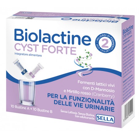 Sella Biolactine Cyst Forte 10 Bustine - Integratori per apparato uro-genitale e ginecologico - 984518338 - Sella - € 11,92