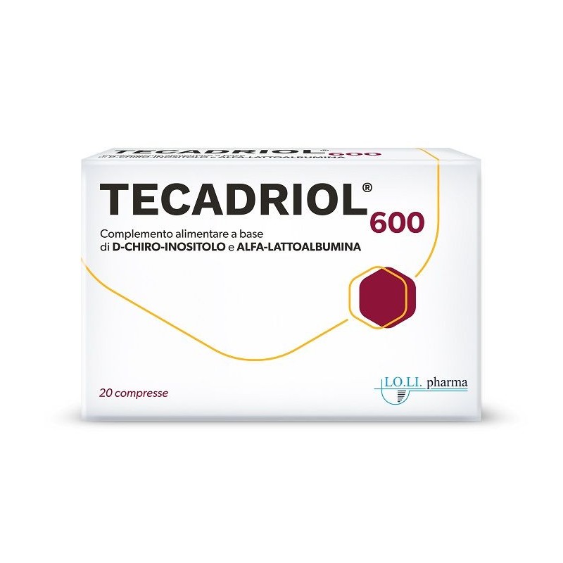 Tecadriol 600 D-chiro-inositolo e Alfa-lattoalbumina 20 compresse - Vitamine e sali minerali - 944144942 - Lo.Li. Pharma - € ...