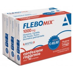 Aristeia Farmaceutici Flebomix 1000 Mg Tri-pack 90 Compresse - Circolazione e pressione sanguigna - 985991239 - Aristeia Farm...