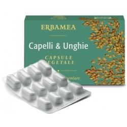 Erbamea Capelli & Unghie 24 Capsule Vegetali - Integratori per pelle, capelli e unghie - 921563589 - Erbamea - € 6,88