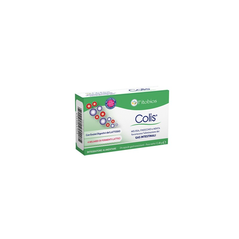 Fitobios Colis 24 Capsule Gastroresistenti 520 Mg - Integratori per regolarità intestinale e stitichezza - 933061943 - Fitobi...