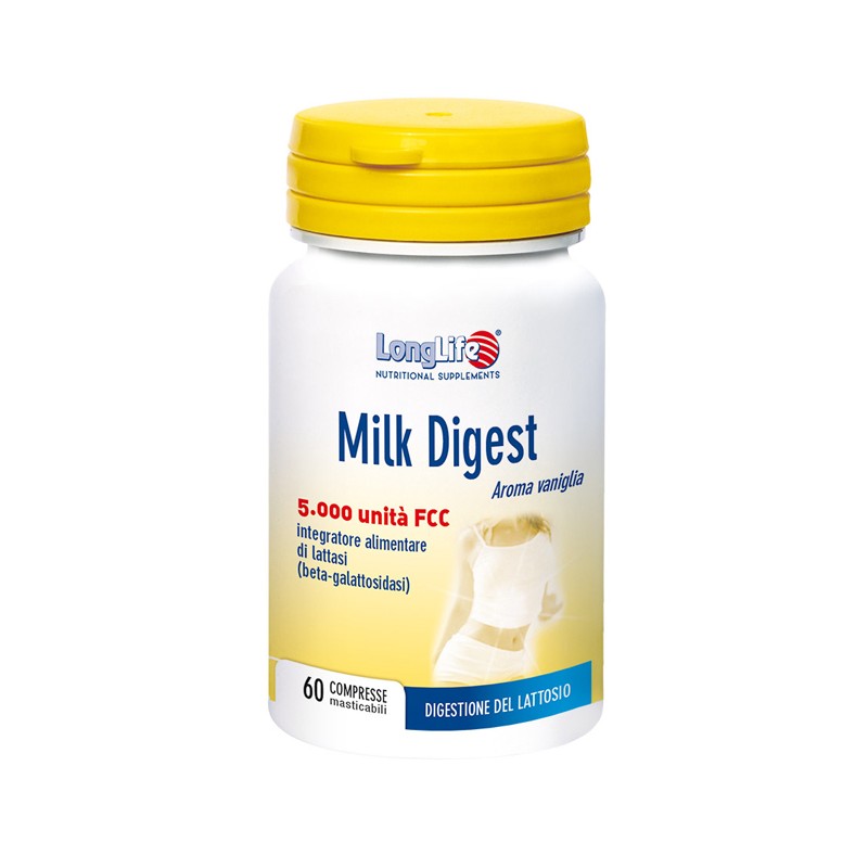 Longlife Milk Digest 60 Compresse - Integratori per apparato digerente - 938936818 - Longlife - € 18,43