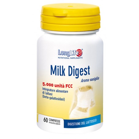 Longlife Milk Digest 60 Compresse - Integratori per apparato digerente - 938936818 - Longlife - € 18,43