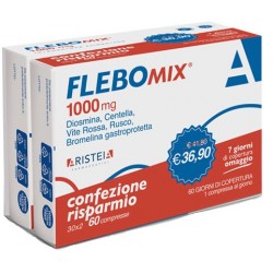 Aristeia Farmaceutici Flebomix 1000 Mg Bi-pack 60 Compresse - Circolazione e pressione sanguigna - 985991215 - Aristeia Farma...