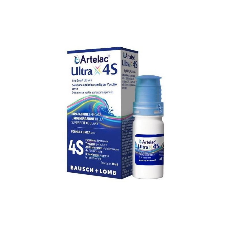 Artelac Ultra 4S Soluzione Oftalmica per Occhi Secchi 10 Ml - Gocce oculari - 986122188 - Bausch & Lomb-iom - € 19,81