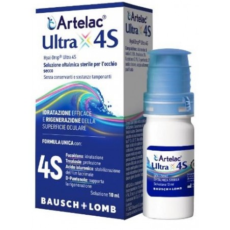 Artelac Ultra 4S Soluzione Oftalmica per Occhi Secchi 10 Ml - Gocce oculari - 986122188 - Bausch & Lomb-iom - € 19,81