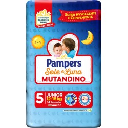 Fater Pampers Sole Luna Mutandina Junior 14 Pezzi - Pannolini - 985035233 - Fater - € 4,65