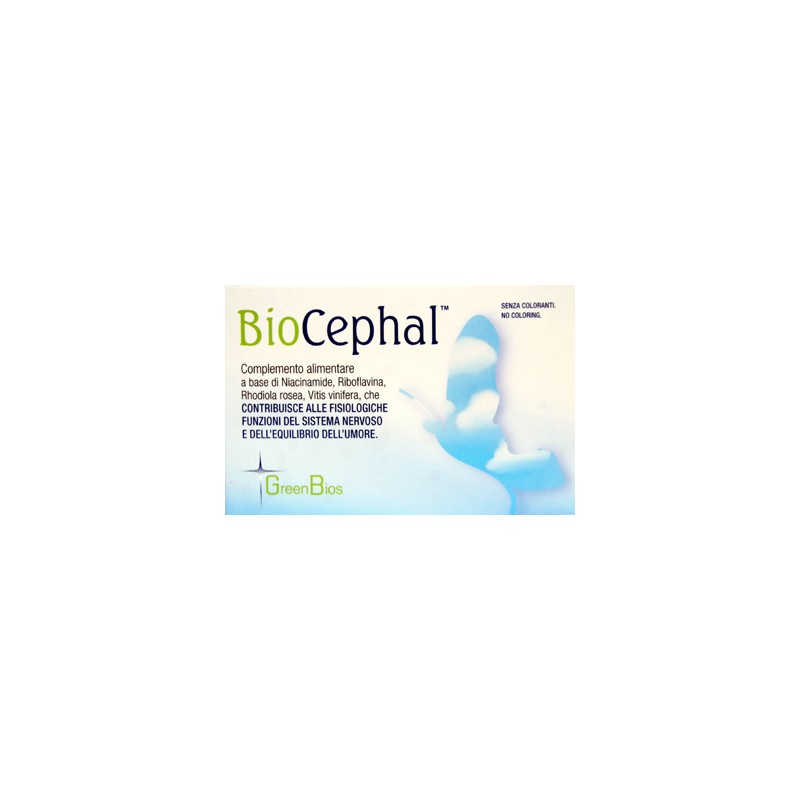 Green Bios Biocephal 30 Capsule - Integratori per mal di testa ed emicrania - 904425244 - Green Bios - € 11,31