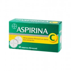 Aspirina 400 Mg Con Vitamina C 10 Compresse Effervescenti - Farmaci per febbre (antipiretici) - 049418015 - Aspirina - € 7,05