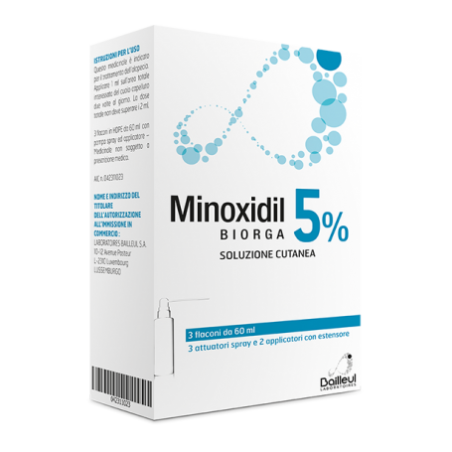 Minoxidil Biorga Soluzione Cutanea per Alopecia 3 Flaconi da 60 Ml - Farmaci per alopecia - 042311023 - Minoxidil Biorga - € ...