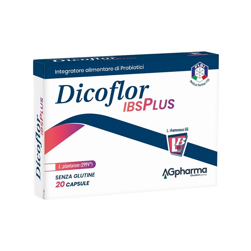 Dicofarm Dicoflor Ibsplus 20 Capsule - Integratori di fermenti lattici - 943318713 - Dicofarm - € 22,15